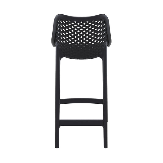 Taburete Bardo | Diseño Moderno| Exterior e Interior| 65cm Negro