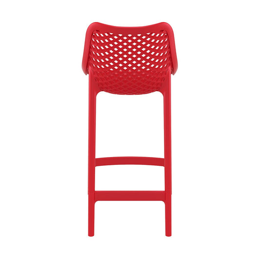 Taburete Bardo | Diseño Moderno| Exterior e Interior| 65cm rojo