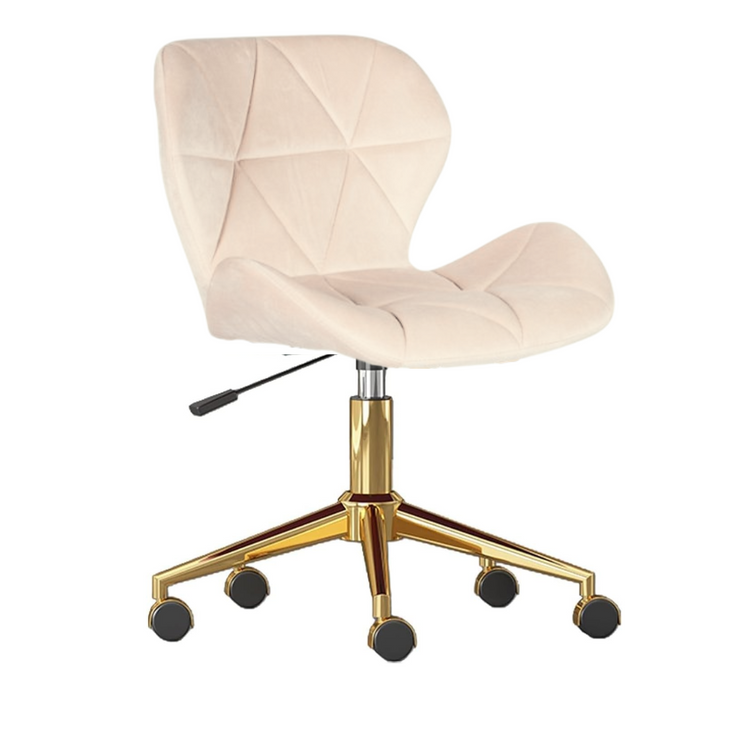 Silla Oficina Escritorio Rubik | Giratoria| Ergonómica | Felpa Beige