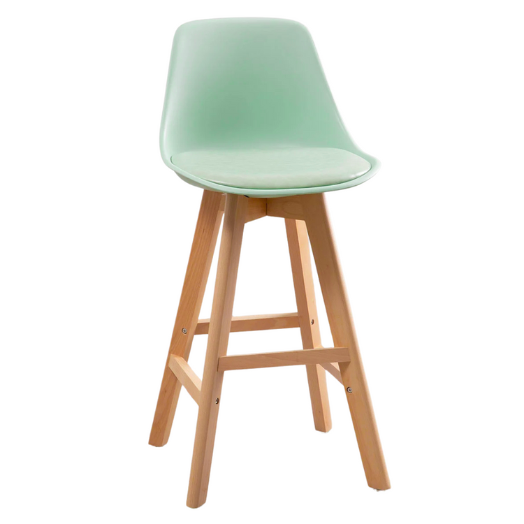 Pack 4 Taburete Bar Tulip Menta 66 cm | Estilo Nórdico