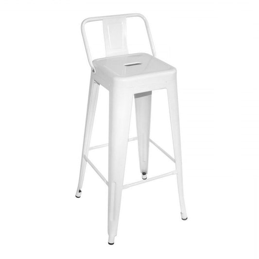 Taburete Tolix (Altura del asiento 63cm) con respaldo - Pandalino